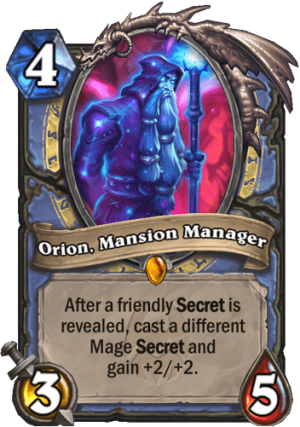 Orion, Mansion Manager Card