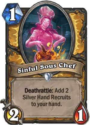Sinful Sous Chef Card