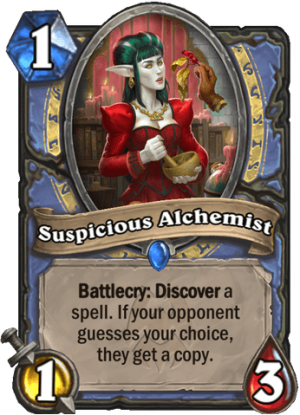 Suspicious Alchemist Card