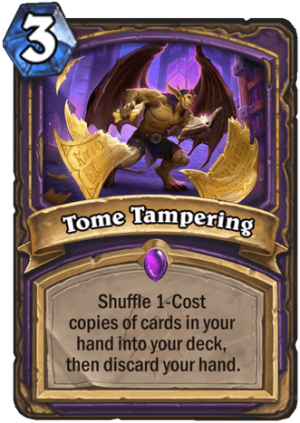 Tome Tampering Card