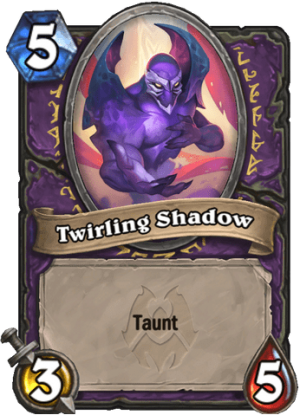 Twirling Shadow Card