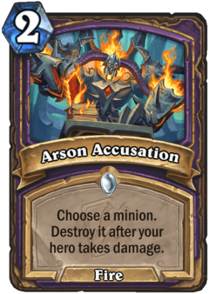 Arson Accusation Card