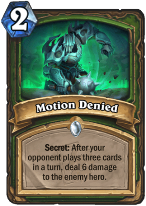 Motion Denied Card