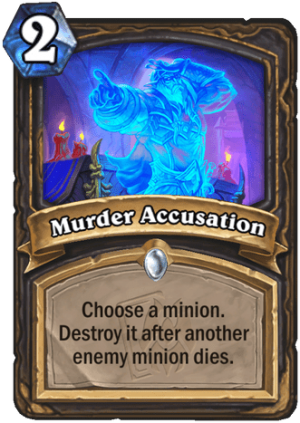 Murder Accusation Card