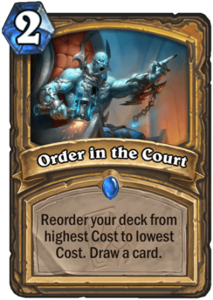 Order in the Court Card