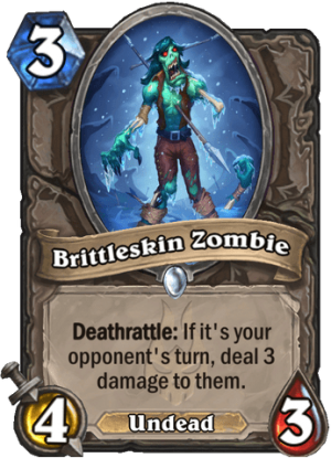 Brittleskin Zombie Card