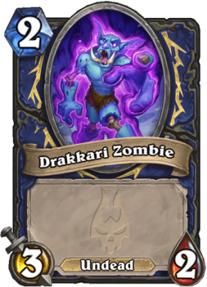 Drakkari Zombie Card