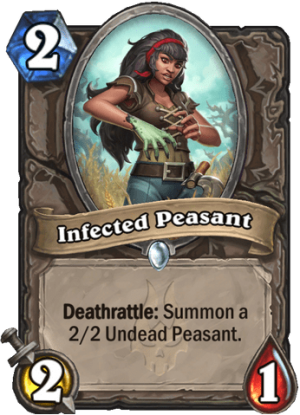 Infected Peasant Card