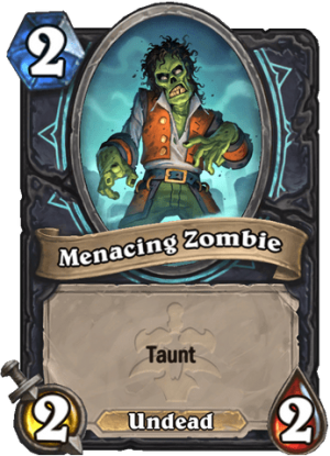 Menacing Zombie Card