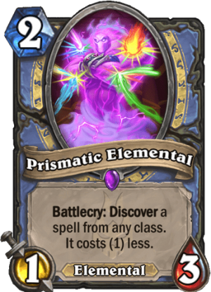 Prismatic Elemental Card