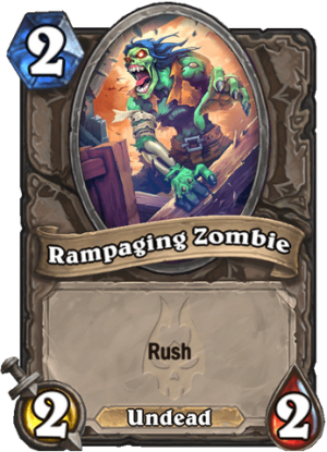 Rampaging Zombie Card