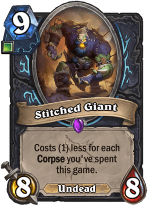 Stitched Giant Card