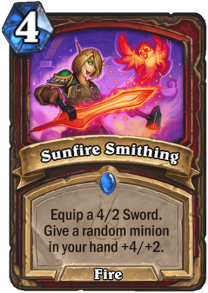 Sunfire Smithing Card
