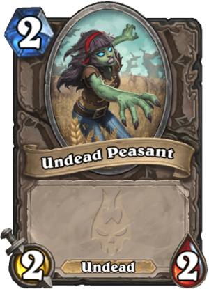 Undead Peasant Card