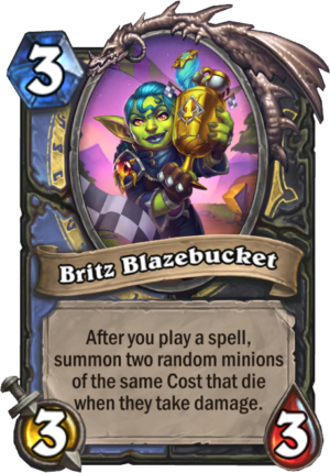 Britz Blazebucket Card