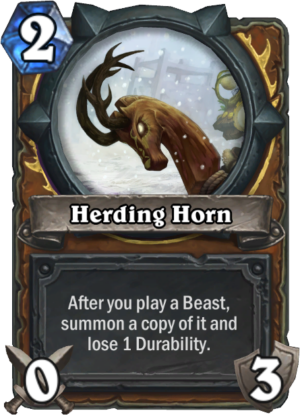 Herding Horn Card
