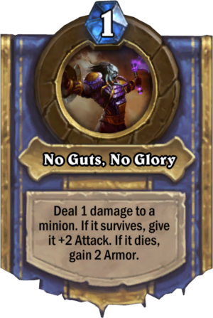 No Guts, No Glory Card