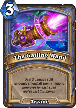 The Gatling Wand Card