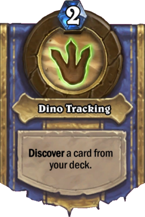 Dino Tracking Card