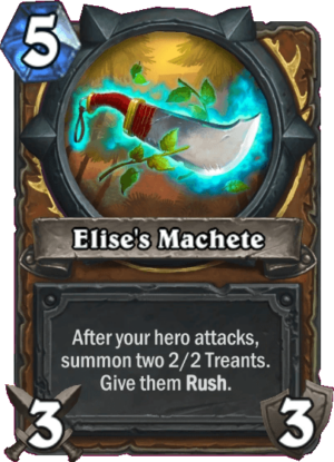 Elise’s Machete Card