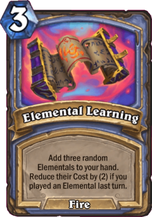 Elemental Learning Card