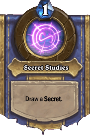 Secret Studies Card