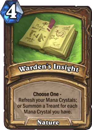 Warden’s Insight Card