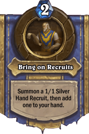 Bring on Recruits Card