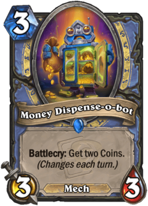 Money Dispense-o-bot Card