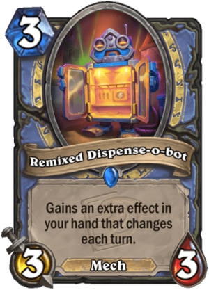 Remixed Dispense-o-bot Card