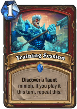 Training Session Card