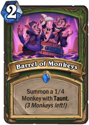 Barrel of Monkeys Card