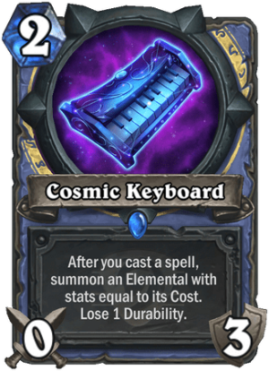 Cosmic Keyboard Card