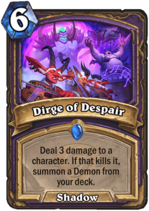 Dirge of Despair Card