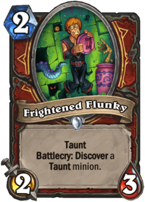 Frightened Flunky Card