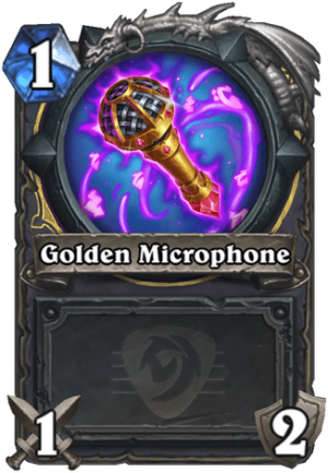 Golden Microphone Card