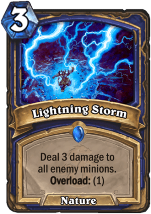 Lightning Storm Card