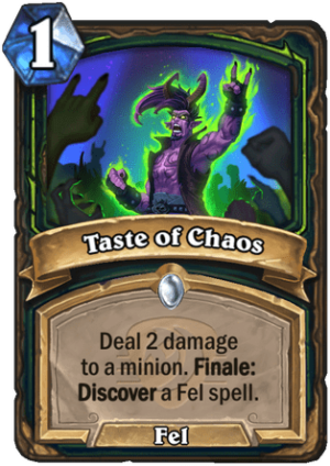 Taste of Chaos Card