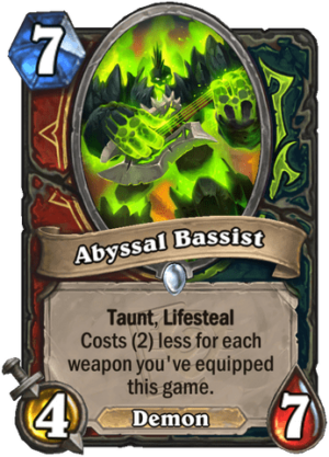 Abyssal Bassist Card