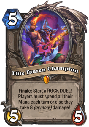 Elite Tauren Champion Card