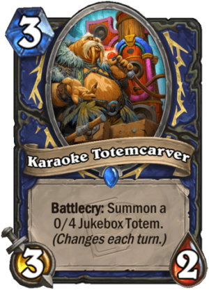 Karaoke Totemcarver Card