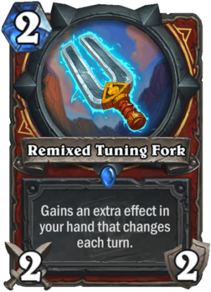 Remixed Tuning Fork Card