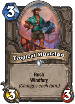 Tropical Musician Card