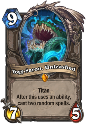 Yogg-Saron, Unleashed Card