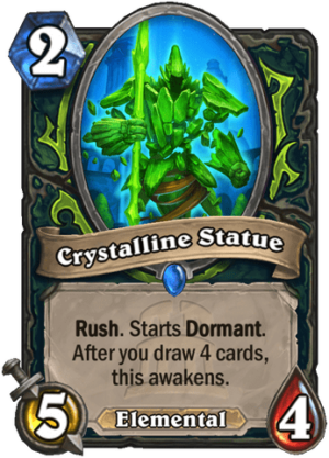 Crystalline Statue Card
