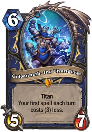 Golganneth, the Thunderer Card