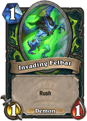 Invading Felbat Card