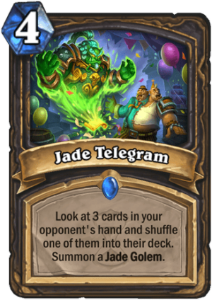 Jade Telegram Card