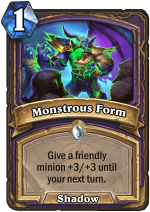 Monstrous Form Card
