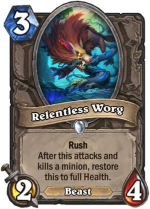 Relentless Worg Card